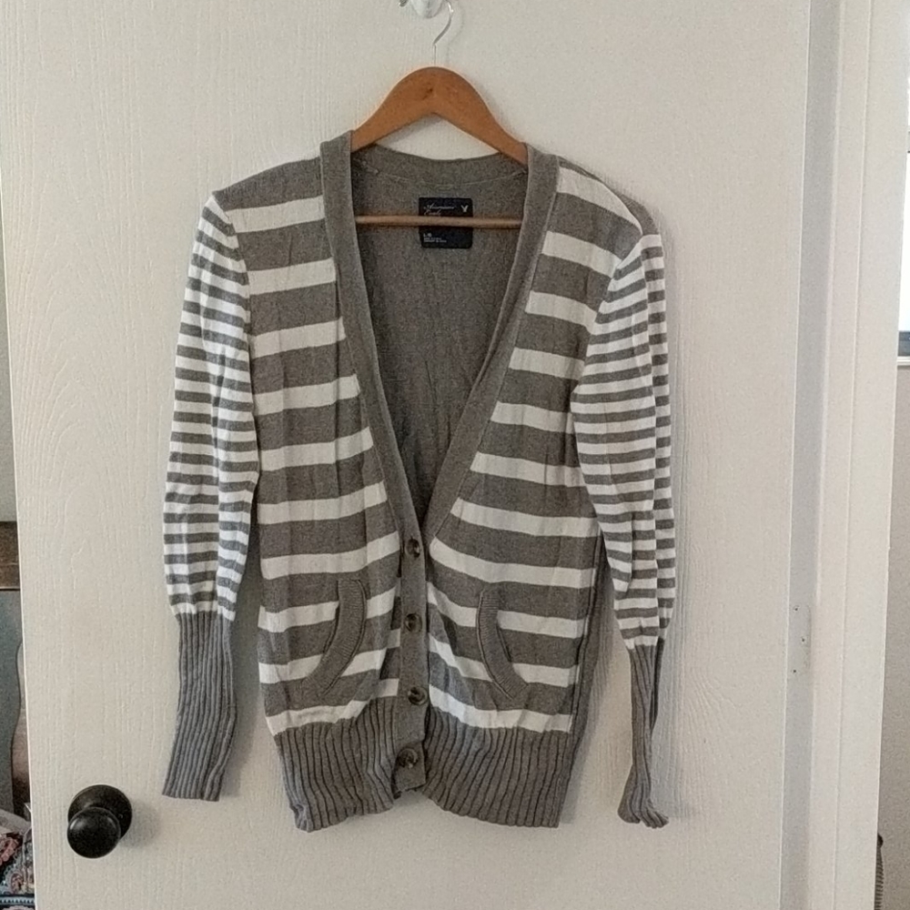 Striped cardigan